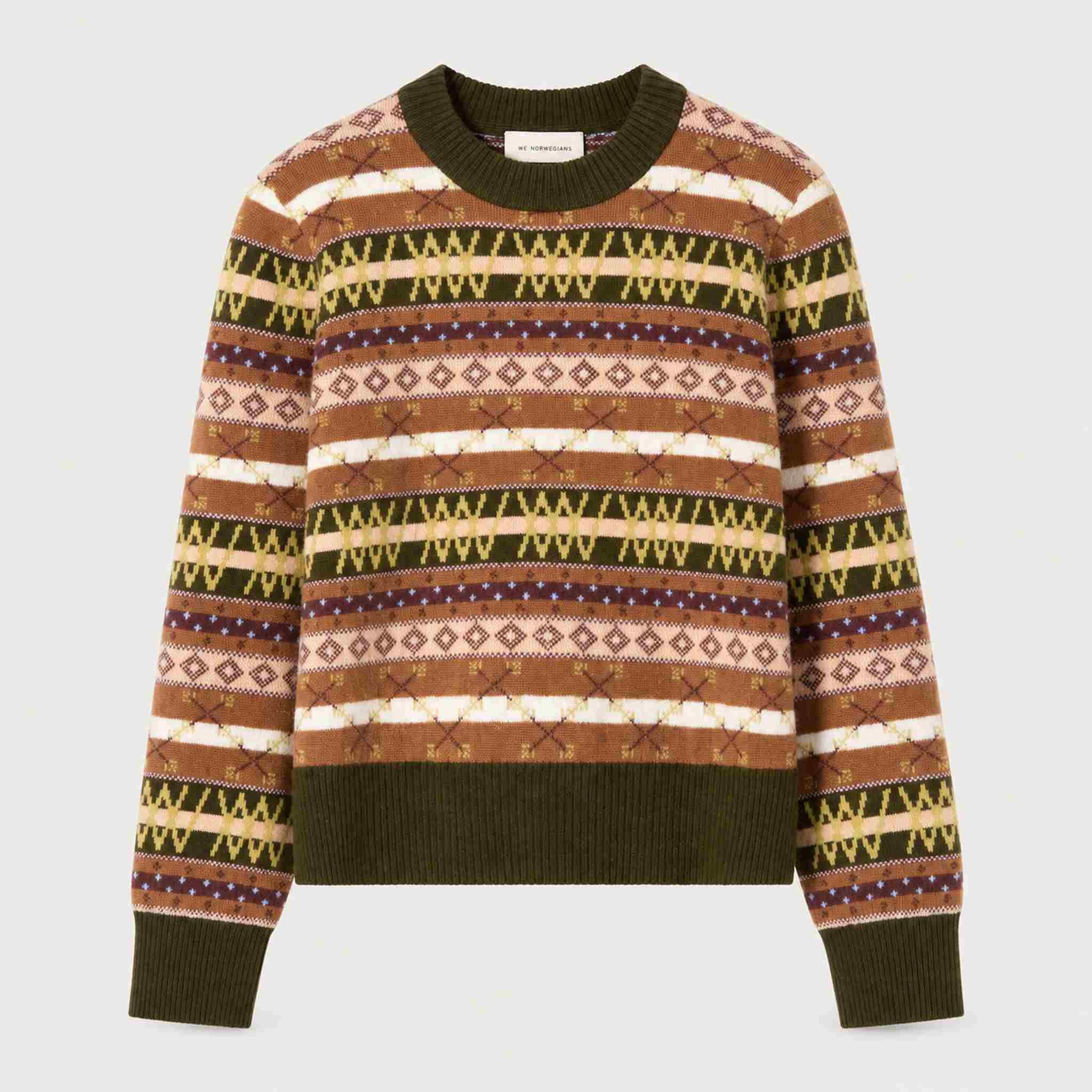 Skye Sweater in Olive Green — 01 front