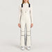 Solo Bib Pant in Off White — 03 model front