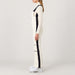 Solo Bib Pant in Off White — 05 model side