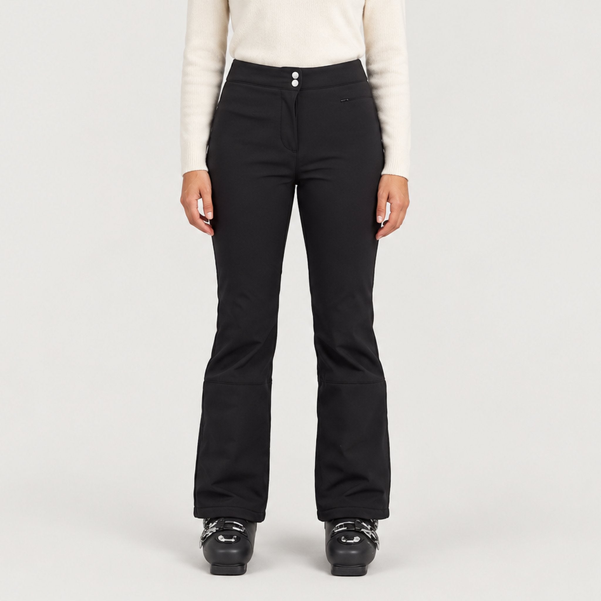 Tyin Ski Pant in Black — 03 model front