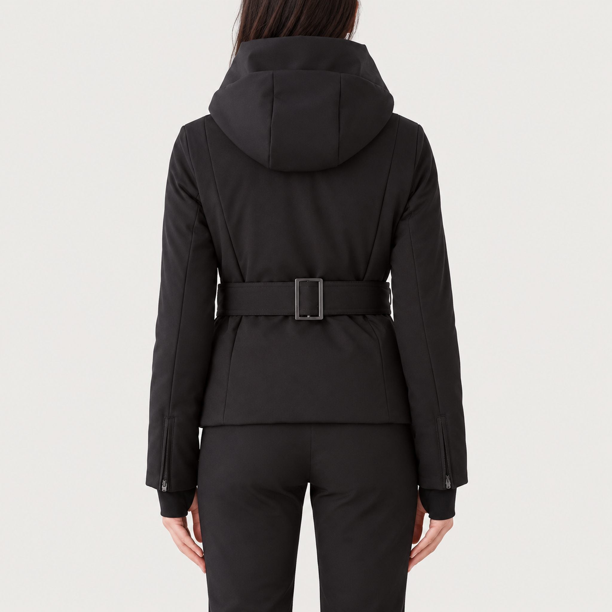 Tyin Tailored Ski Jacket in Black — 04 model back