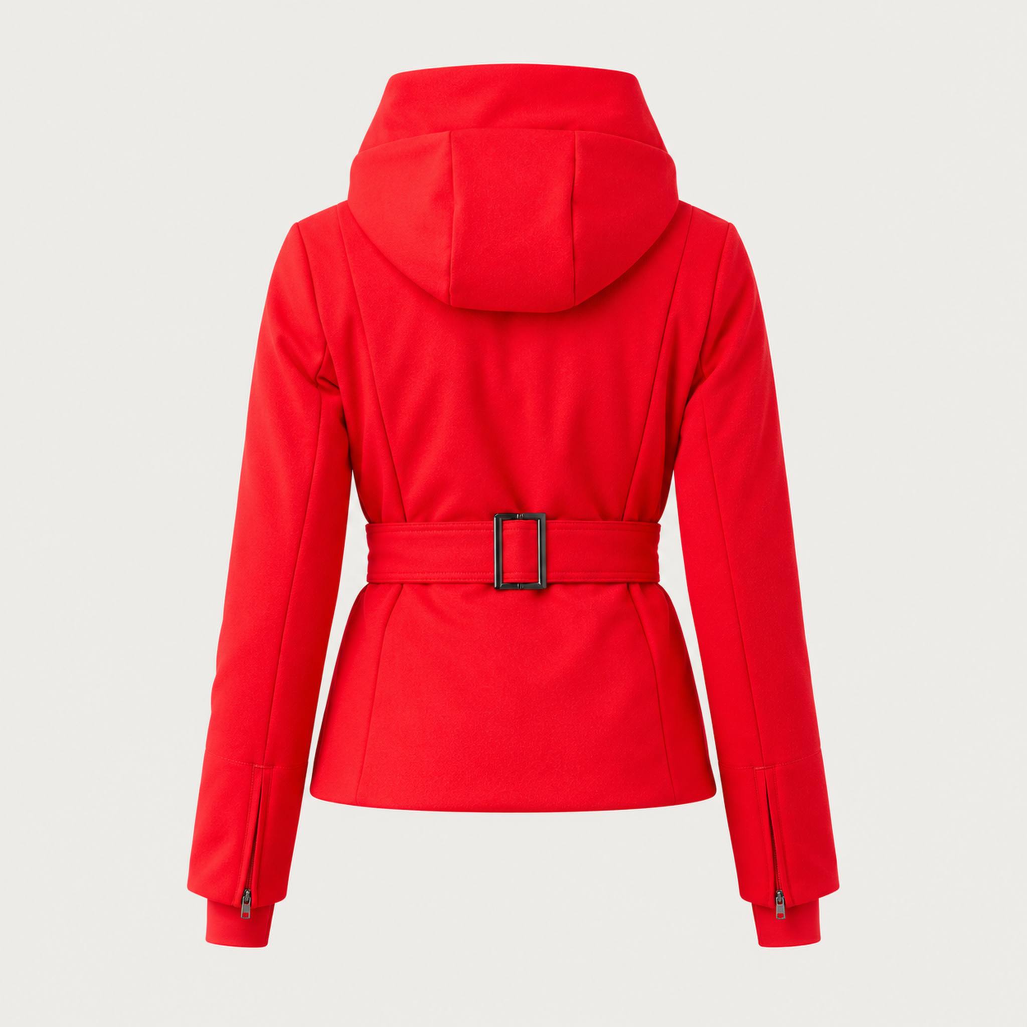Tyin Tailored Ski Jacket in Red — 02 back