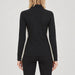 Voss Chevron Zipup Sweater in Black — 04 model back