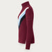 Voss Chevron Zipup Sweater in Burgundy — 06 side