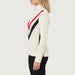 Voss Chevron Zipup Sweater in Flag — 05 model side
