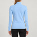 Voss Chevron Zipup Sweater in Light blue — 04 model back