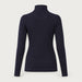 Voss Chevron Zipup Sweater in Navy blue — 02 back