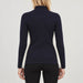 Voss Chevron Zipup Sweater in Navy blue — 04 model back