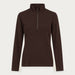 Voss Zipup Sweater in Brown — 01 front