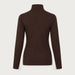 Voss Zipup Sweater in Brown — 02 back