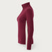 Voss Zipup Sweater in Burgundy — 06 side