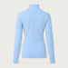 Voss Zipup Sweater in Light blue — 02 back