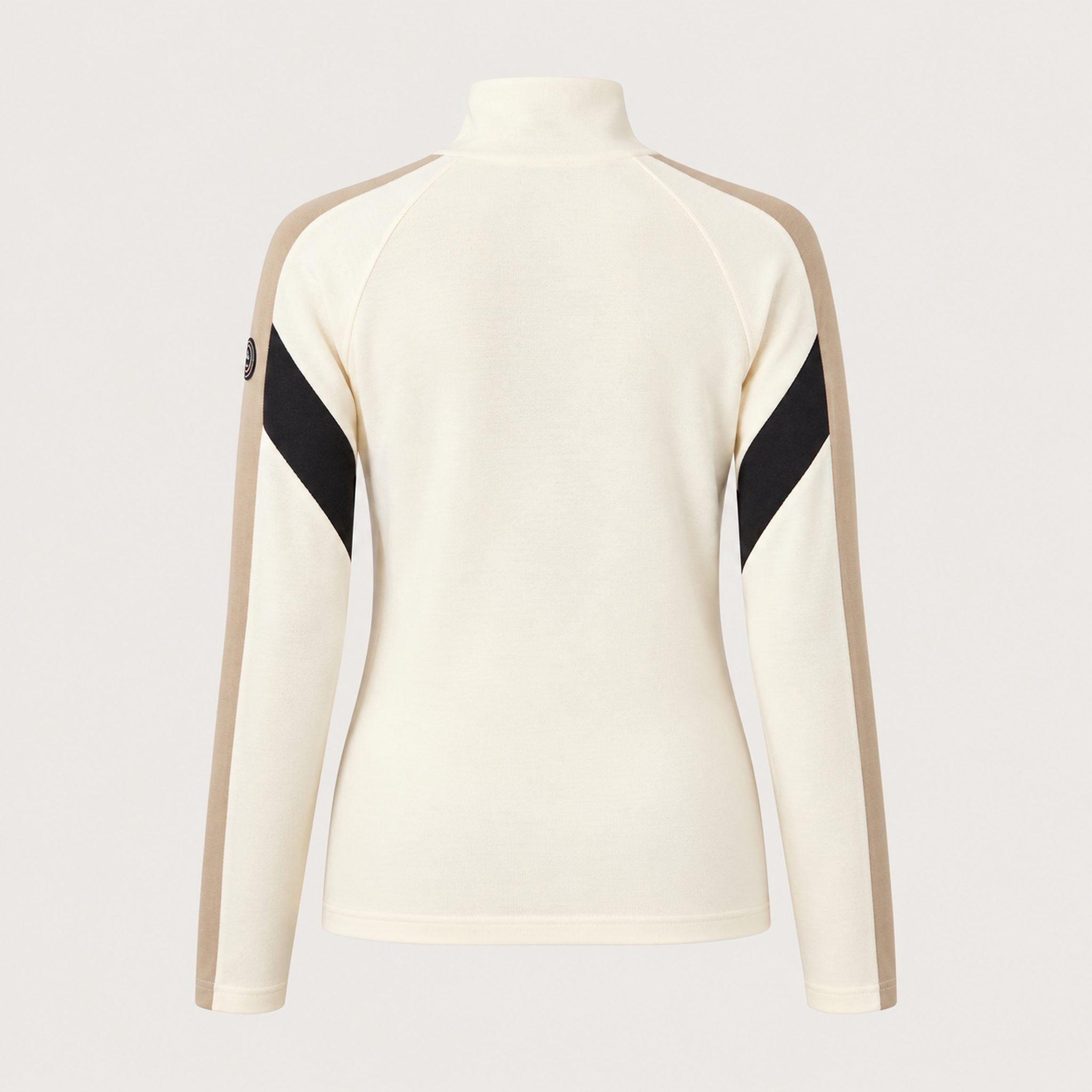 Zermatt Zipup Sweater in Off White — 02 back