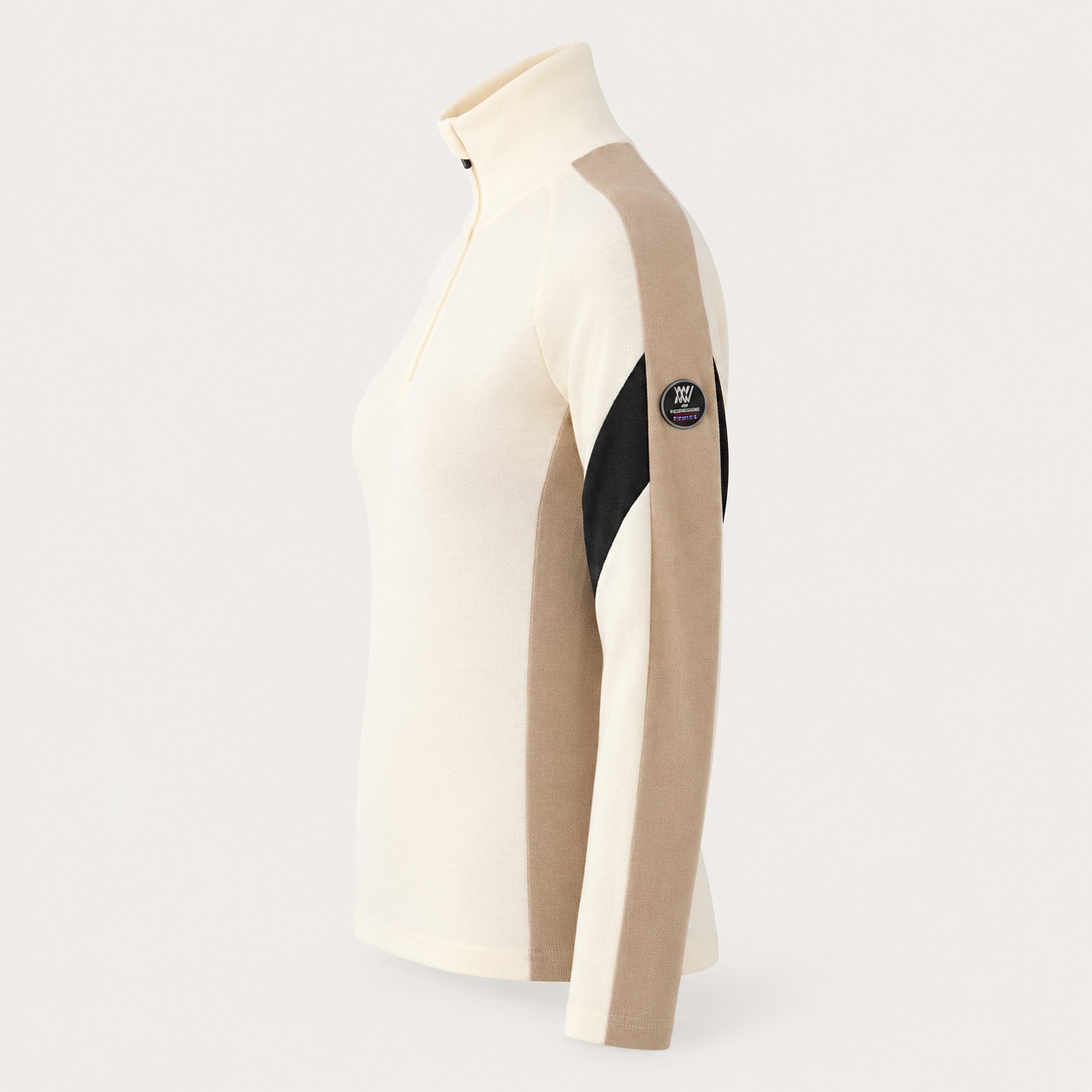 Zermatt Zipup Sweater in Off White — 06 side