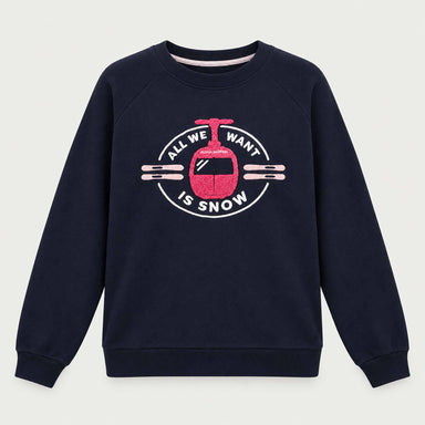 French Disorder women All We Want Sweater in Navy - product front | London Ski Co