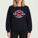 French Disorder women All We Want Sweater in Navy - model front | London Ski Co