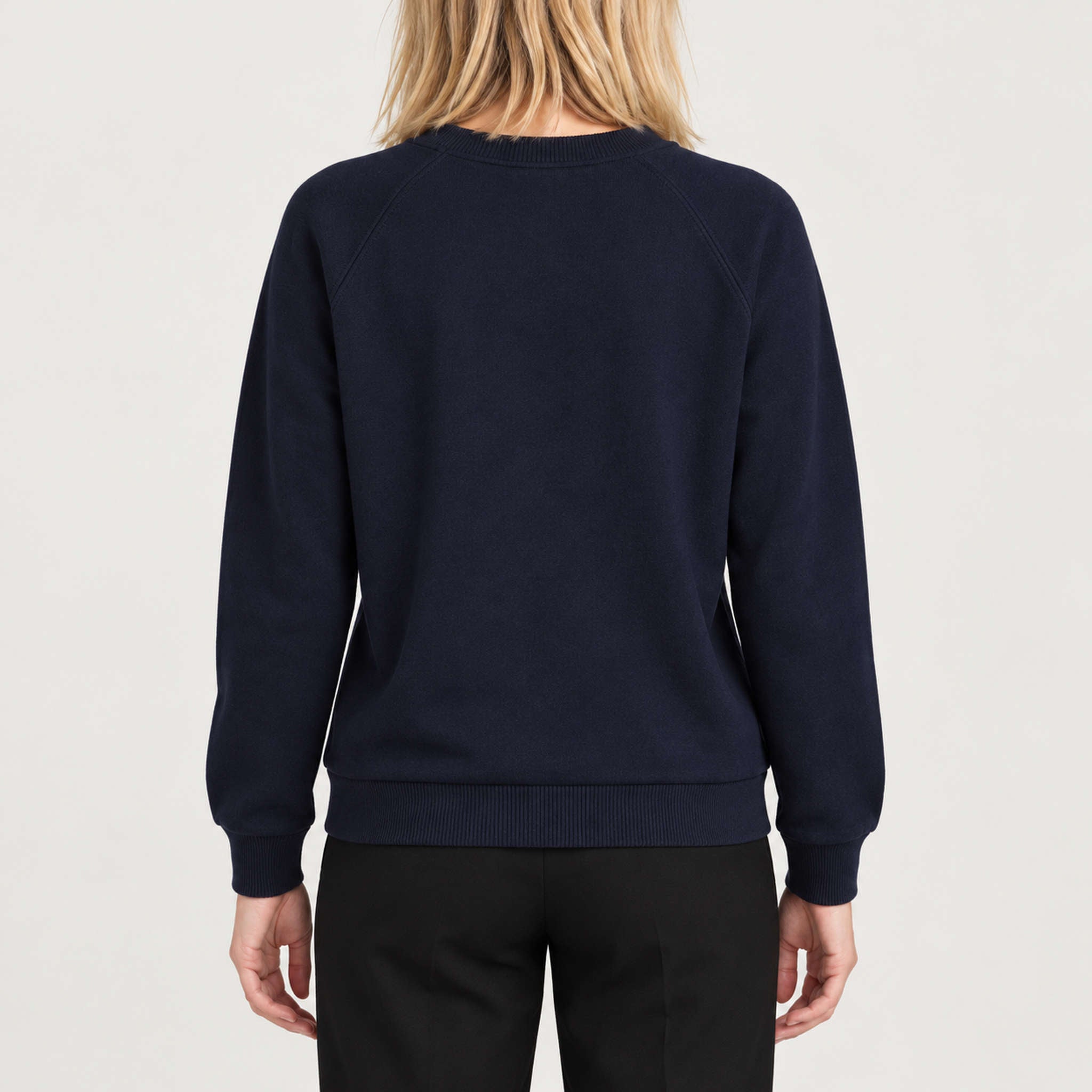 French Disorder women All We Want Sweater in Navy - model back | London Ski Co