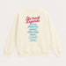 French Disorder women Ski Track Sweater in Coconut - product back | London Ski Co
