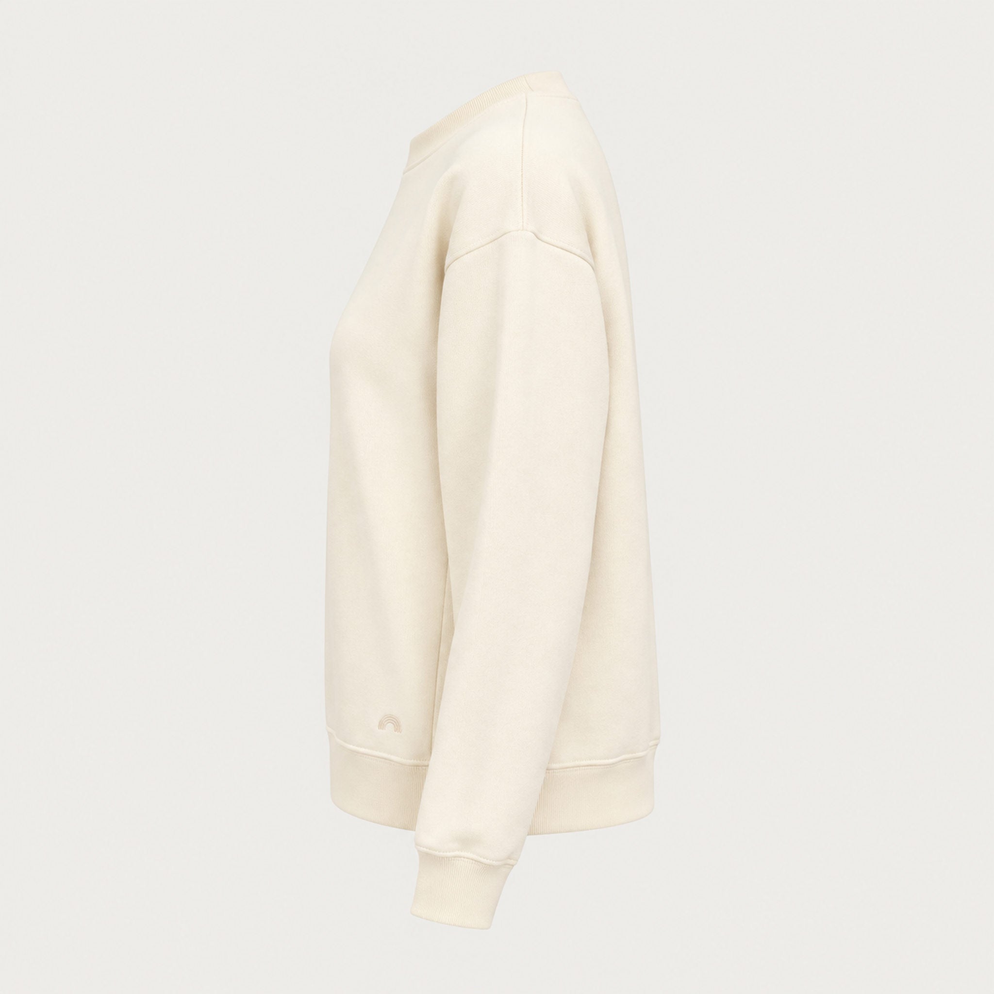 French Disorder women Ski Track Sweater in Coconut - product side | London Ski Co