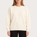 French Disorder women Ski Track Sweater in Coconut - model front | London Ski Co