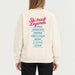 French Disorder women Ski Track Sweater in Coconut - model back | London Ski Co