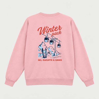 French Disorder women Winter Pack Sweater in Light Pink - product back | London Ski Co