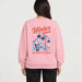 French Disorder women Winter Pack Sweater in Light Pink - model back | London Ski Co