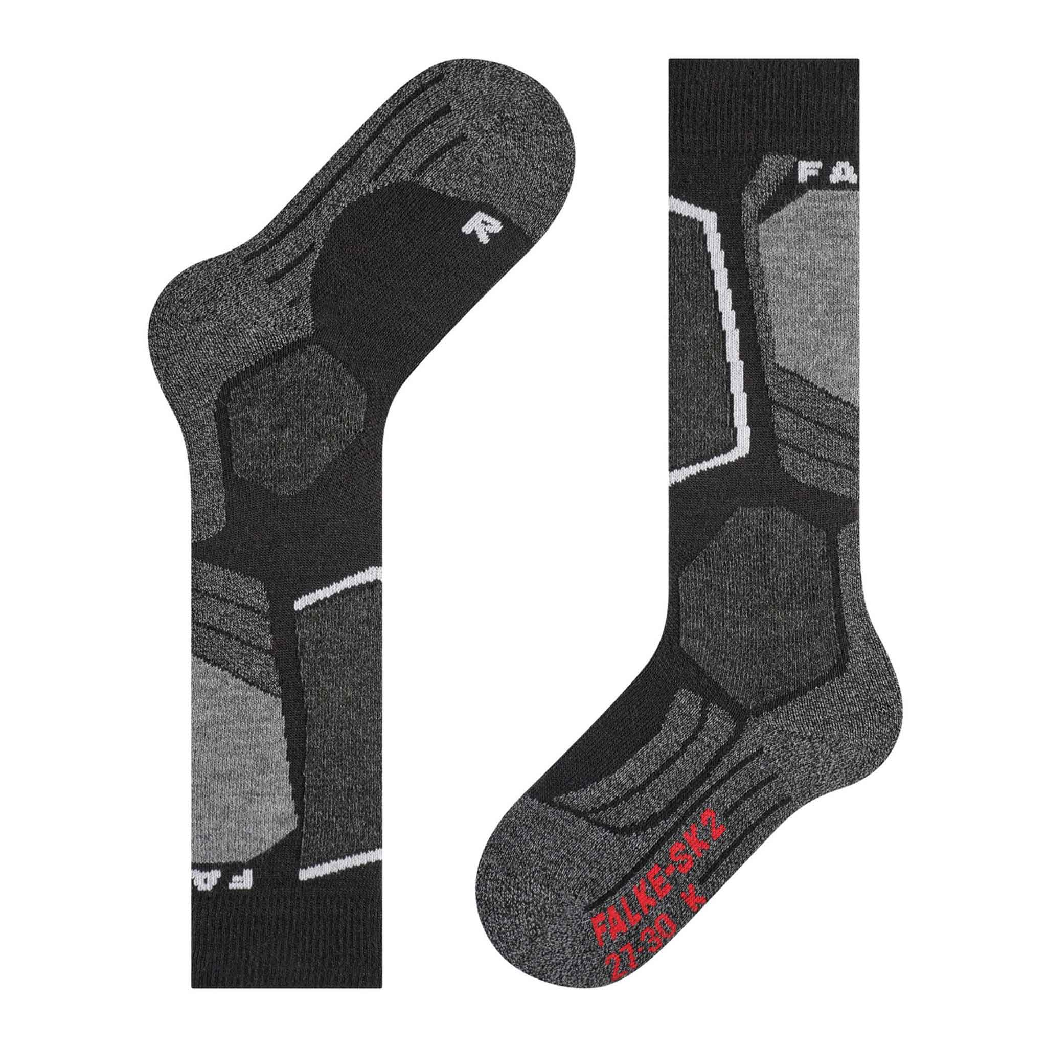SK2 Kids Ski Socks in Black