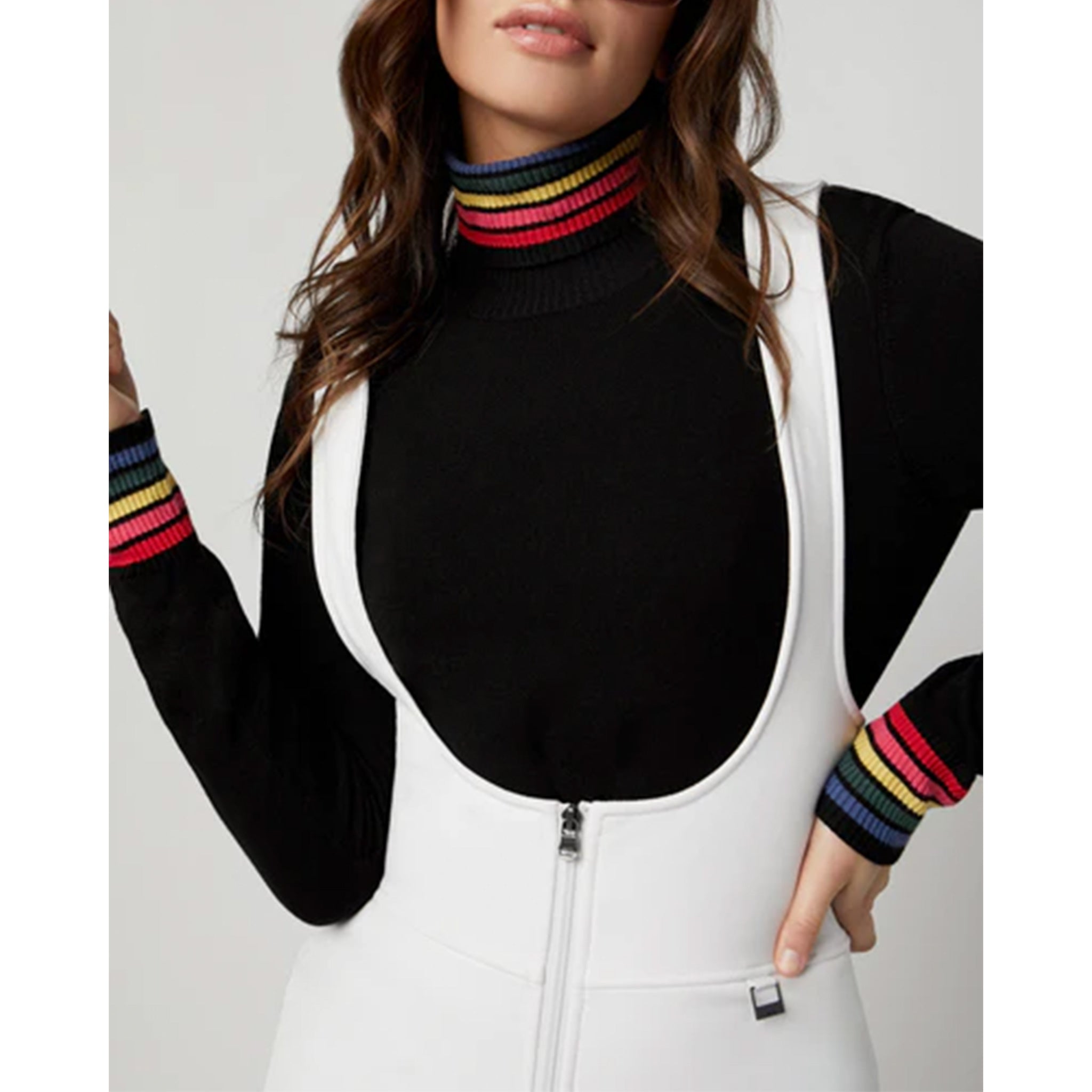 Scarlet Sweater in Black/Rainbow