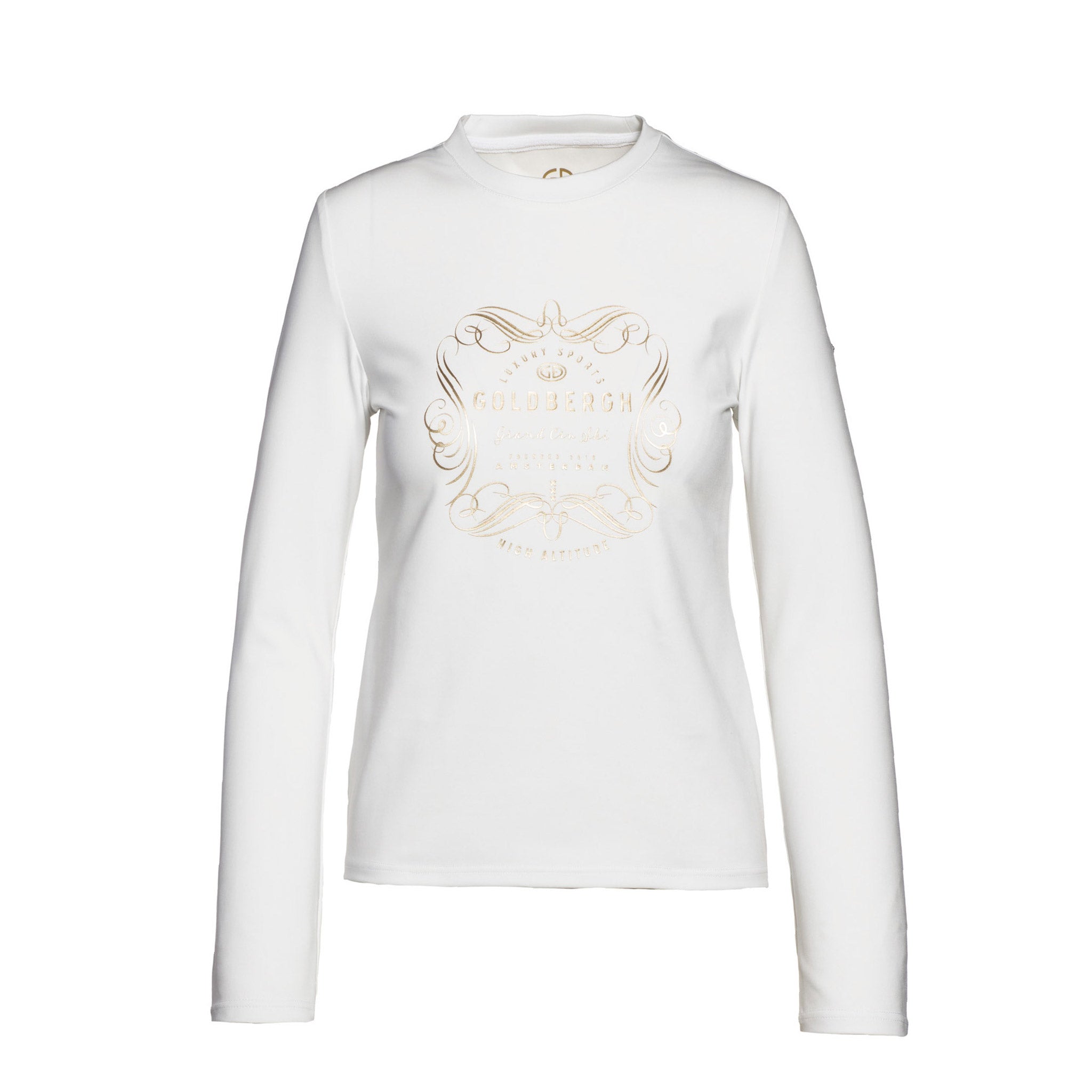 Champagne Long Sleeve Top in White