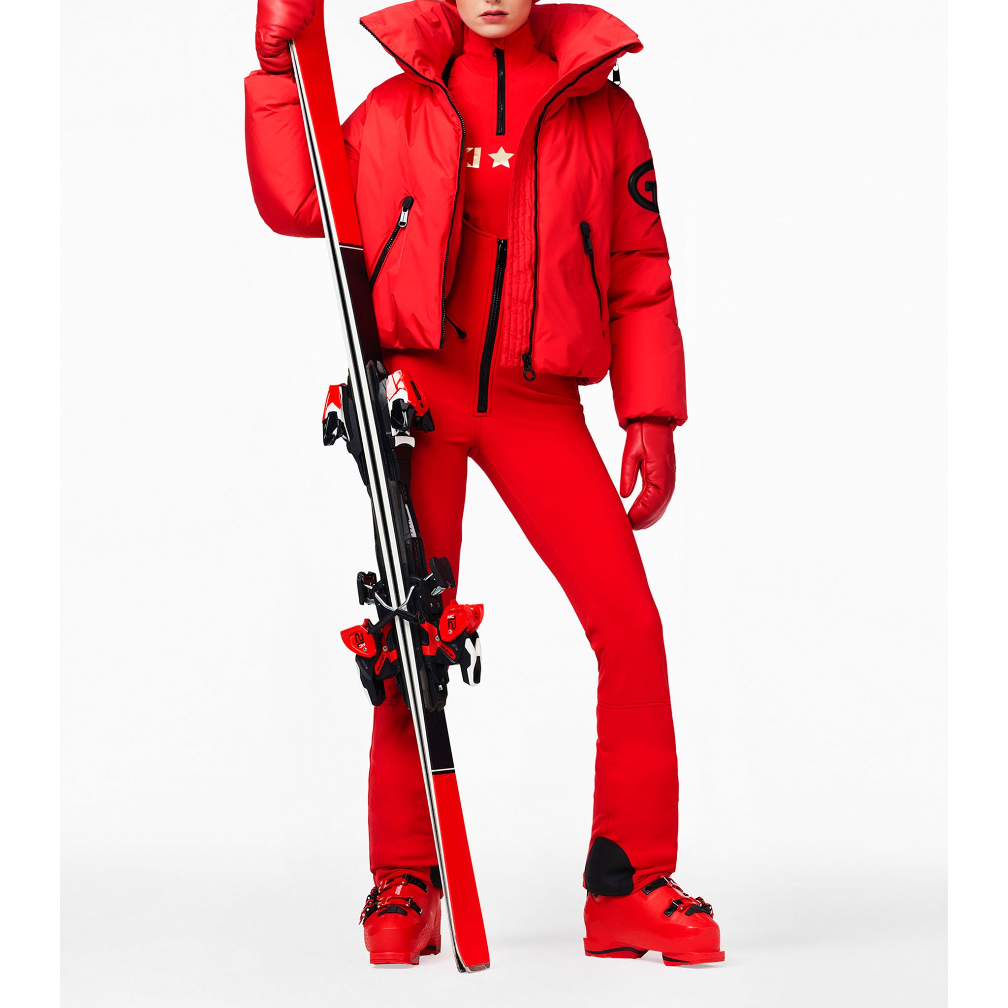 Porter Ski Jacket in Flame Red