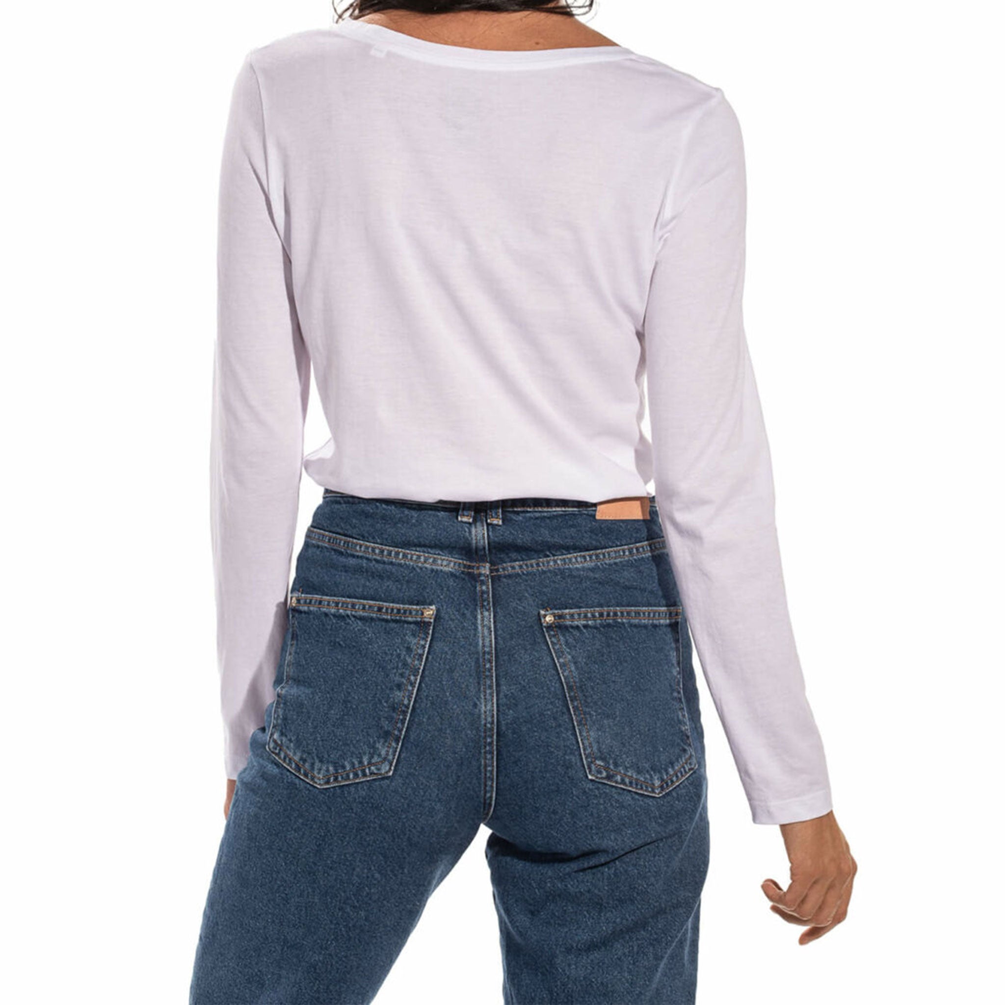 Skidress Long Sleeve Tee in White