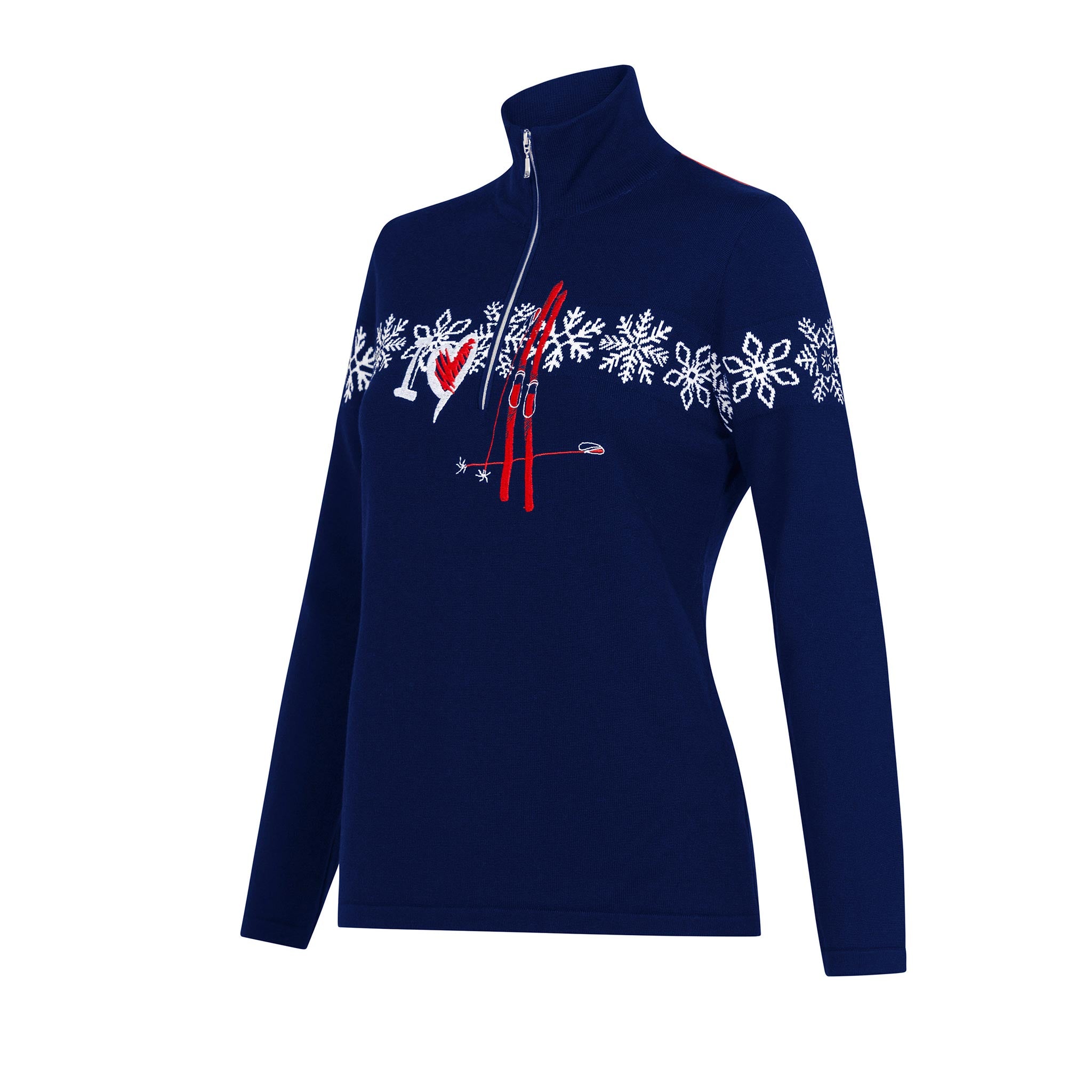 Luna Half Zip Sweater in Navy