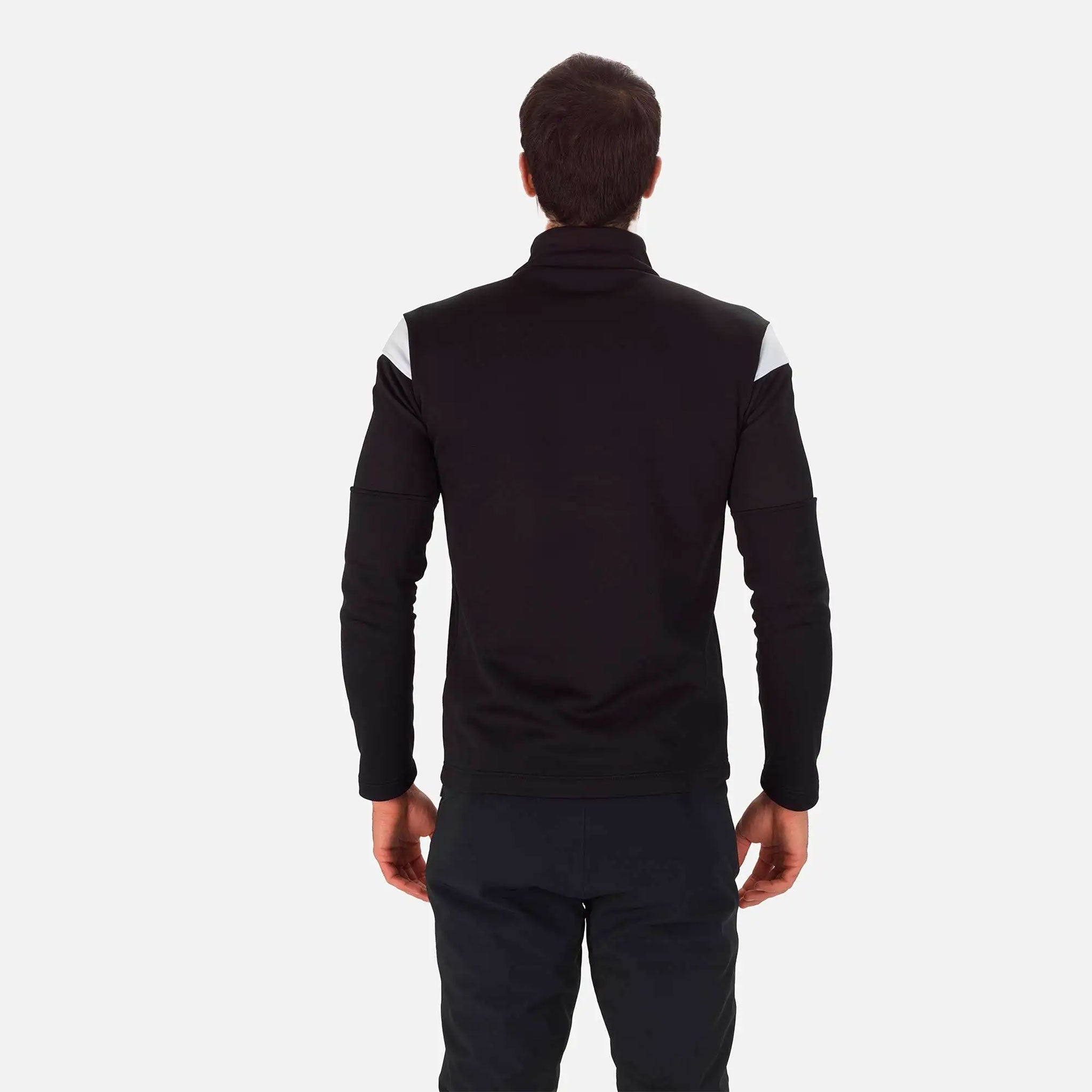 Aerial Full Zip Midlayer in Black
