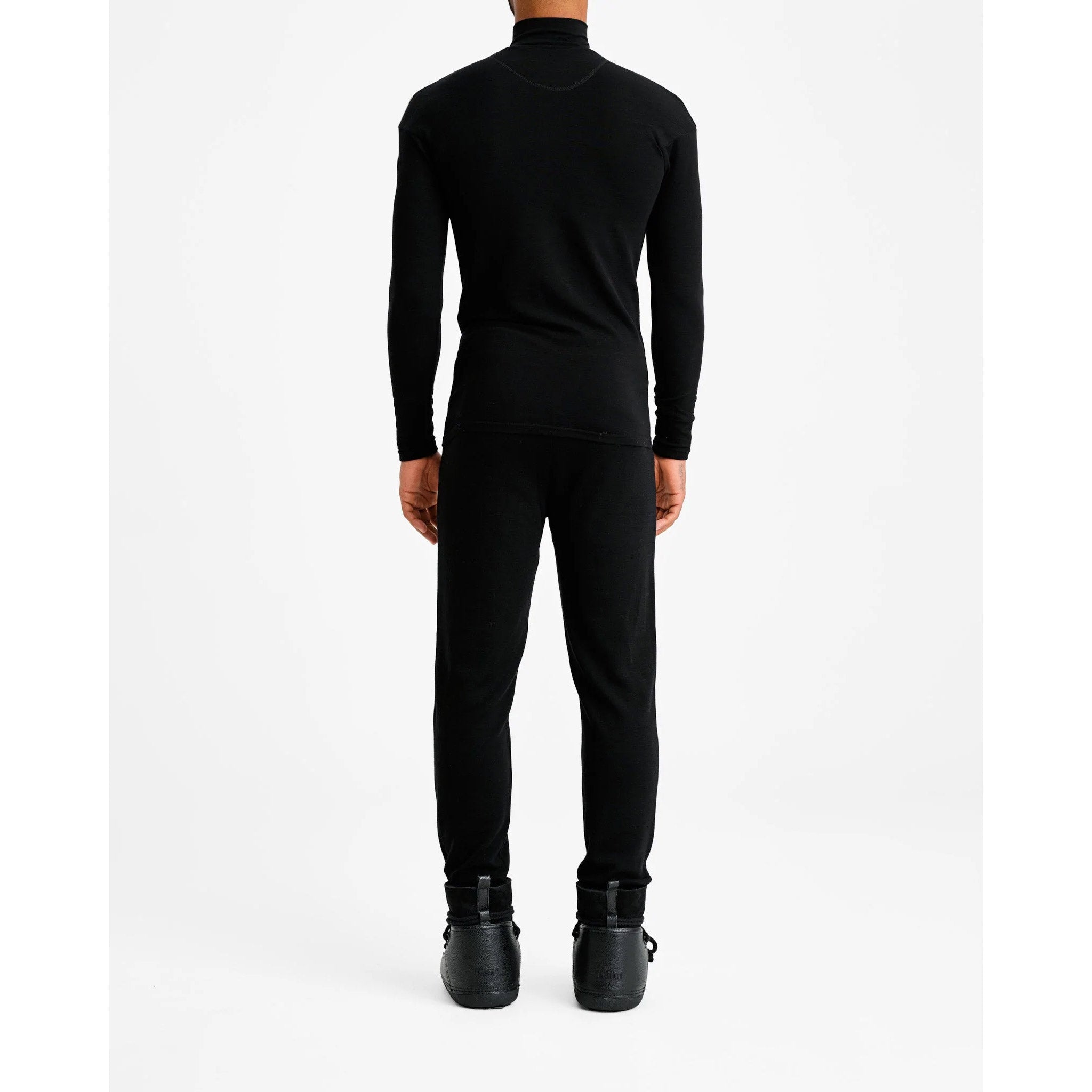 Voss Colblock Sweater in Black