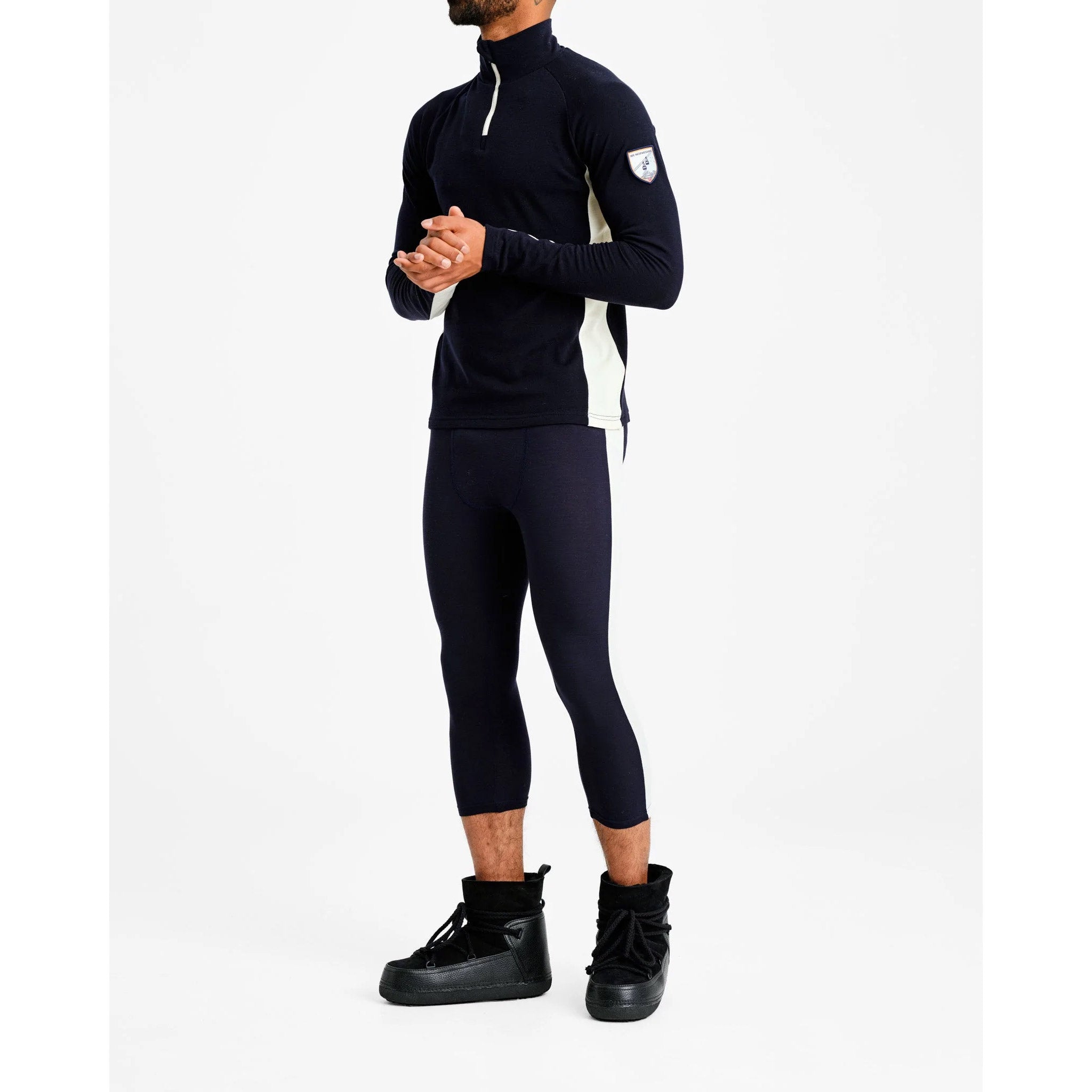 Voss Zipup Sweater in Navy