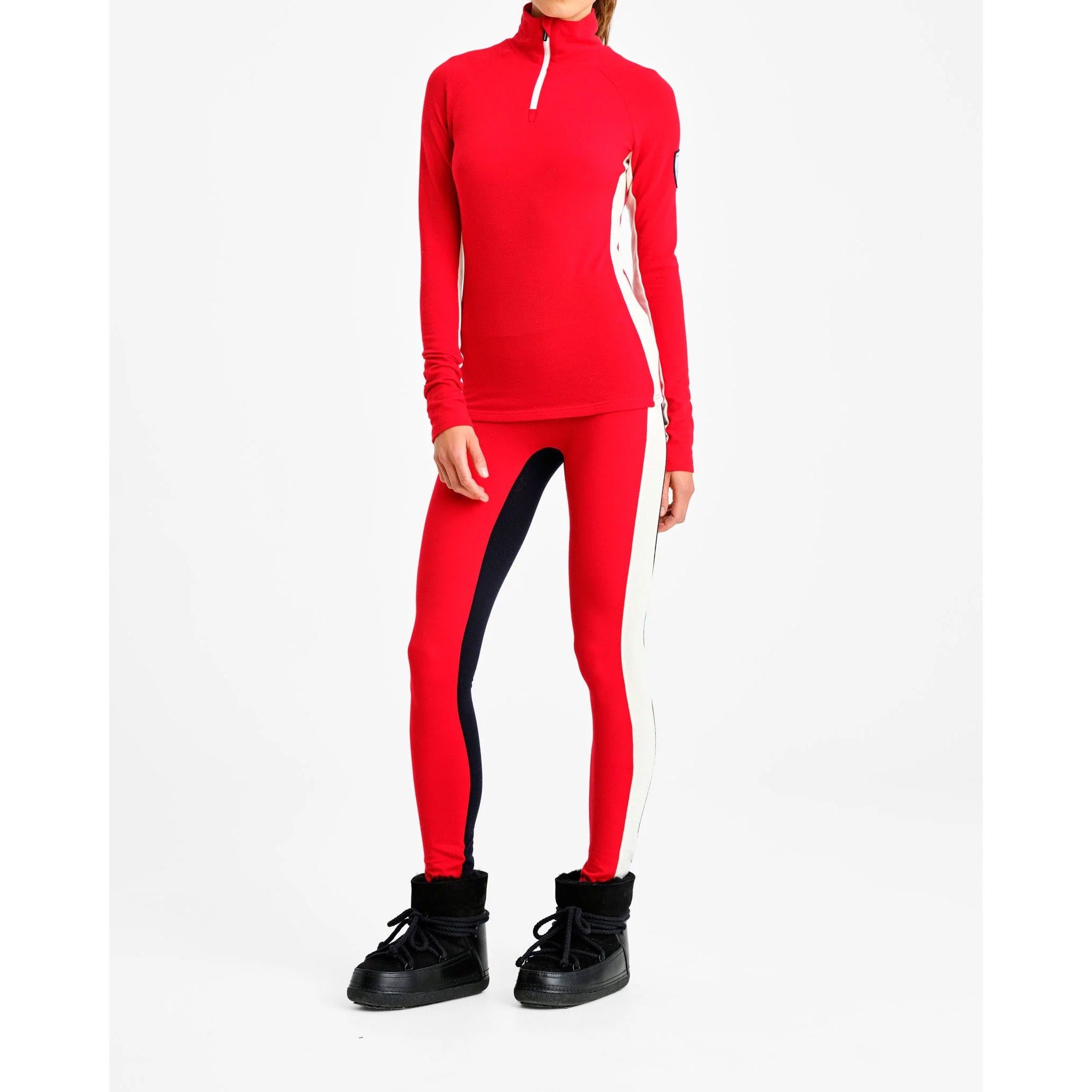 Voss Zipup Sweater in Red