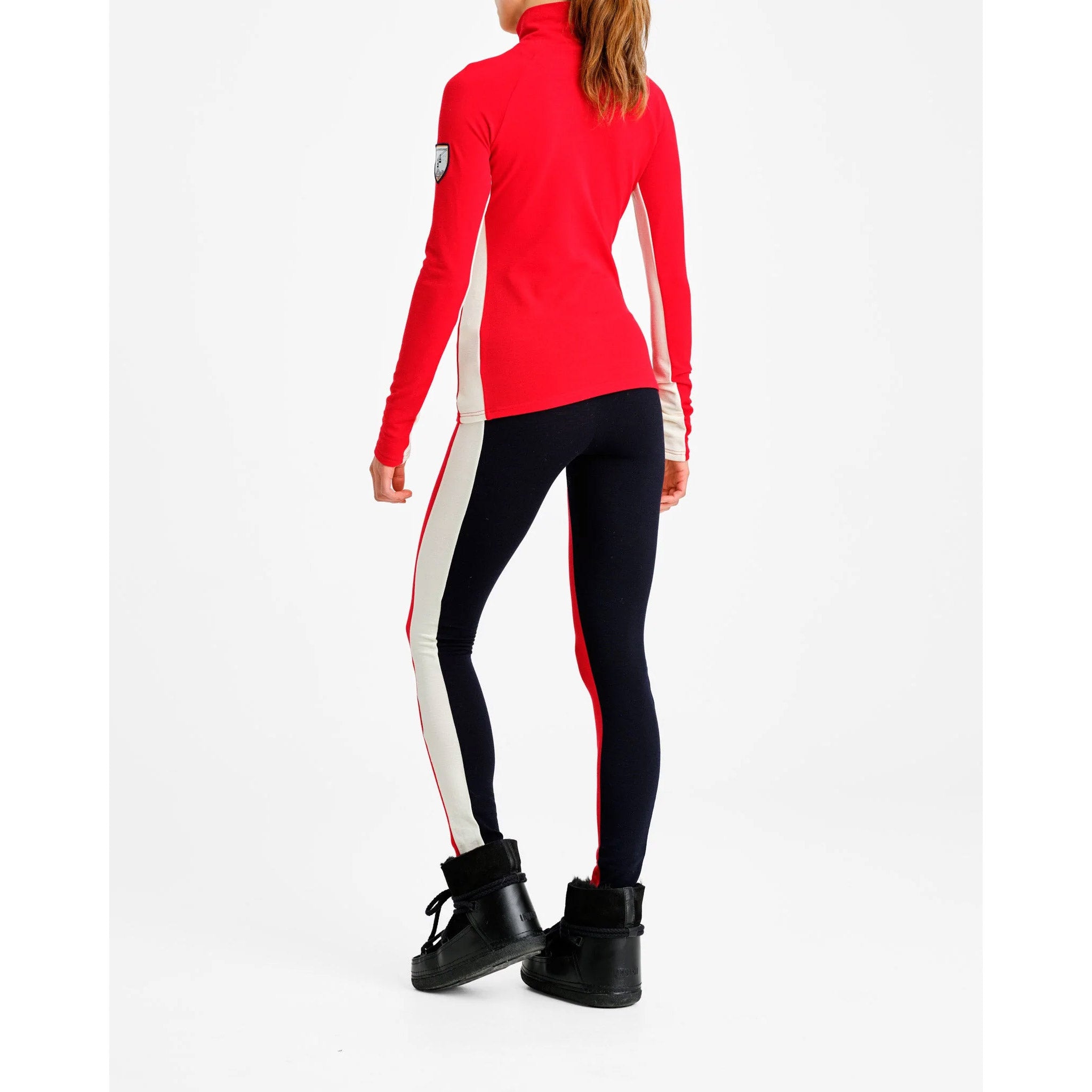 Voss Zipup Sweater in Red