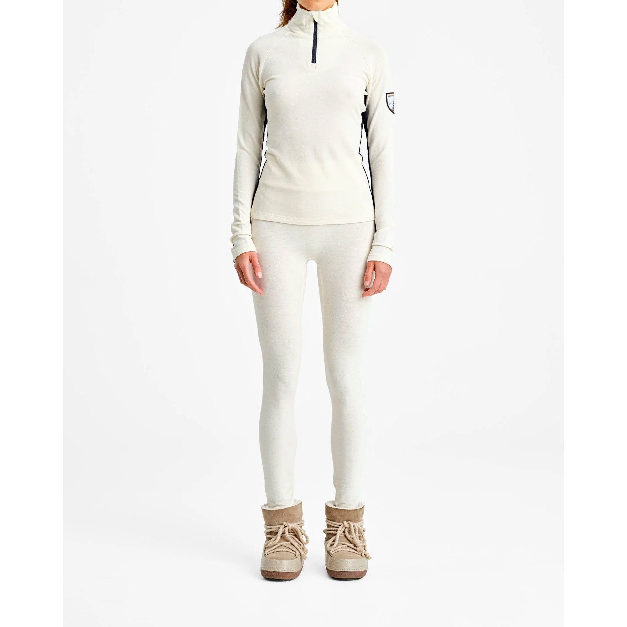 Voss Zipup Sweater in White