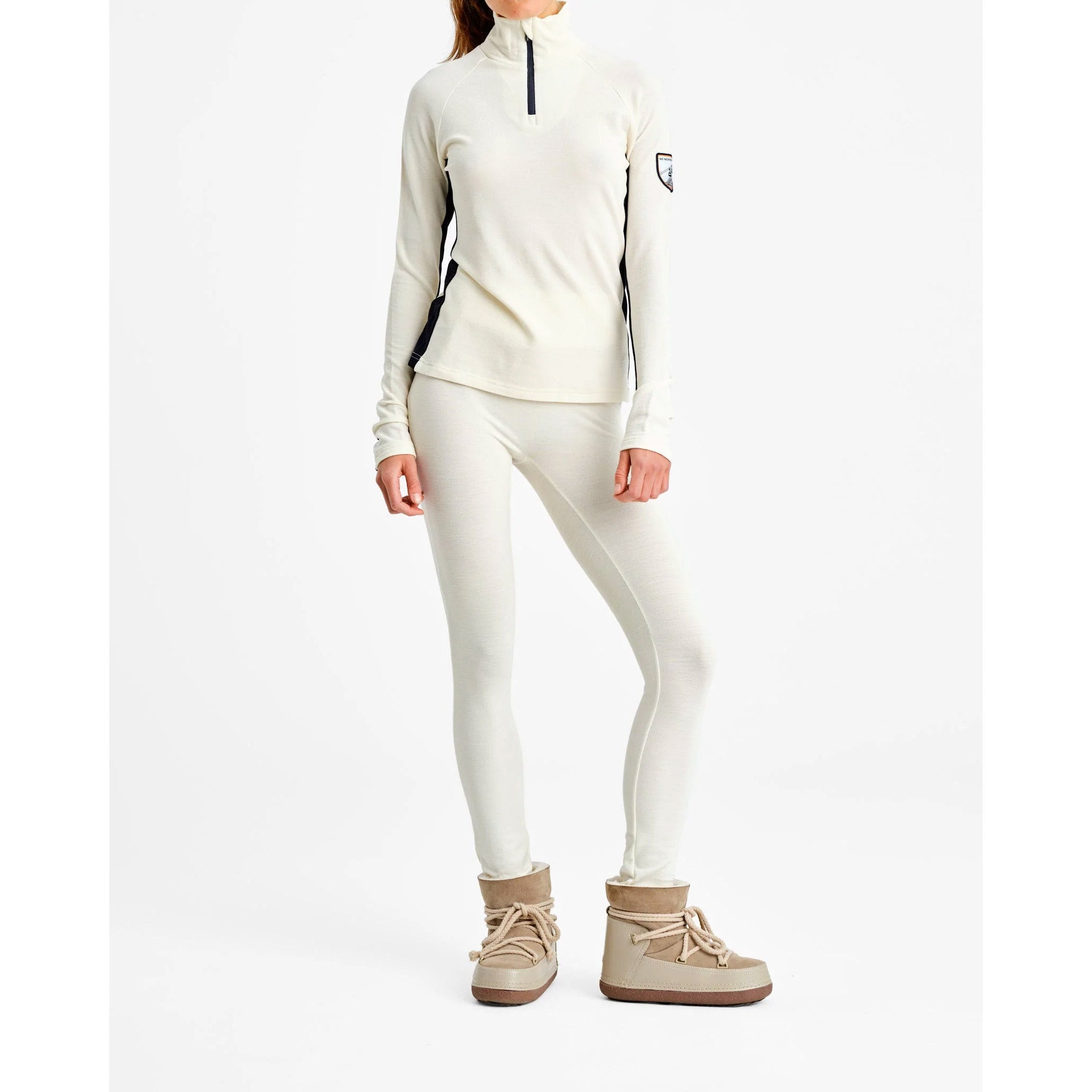Voss Zipup Sweater in White