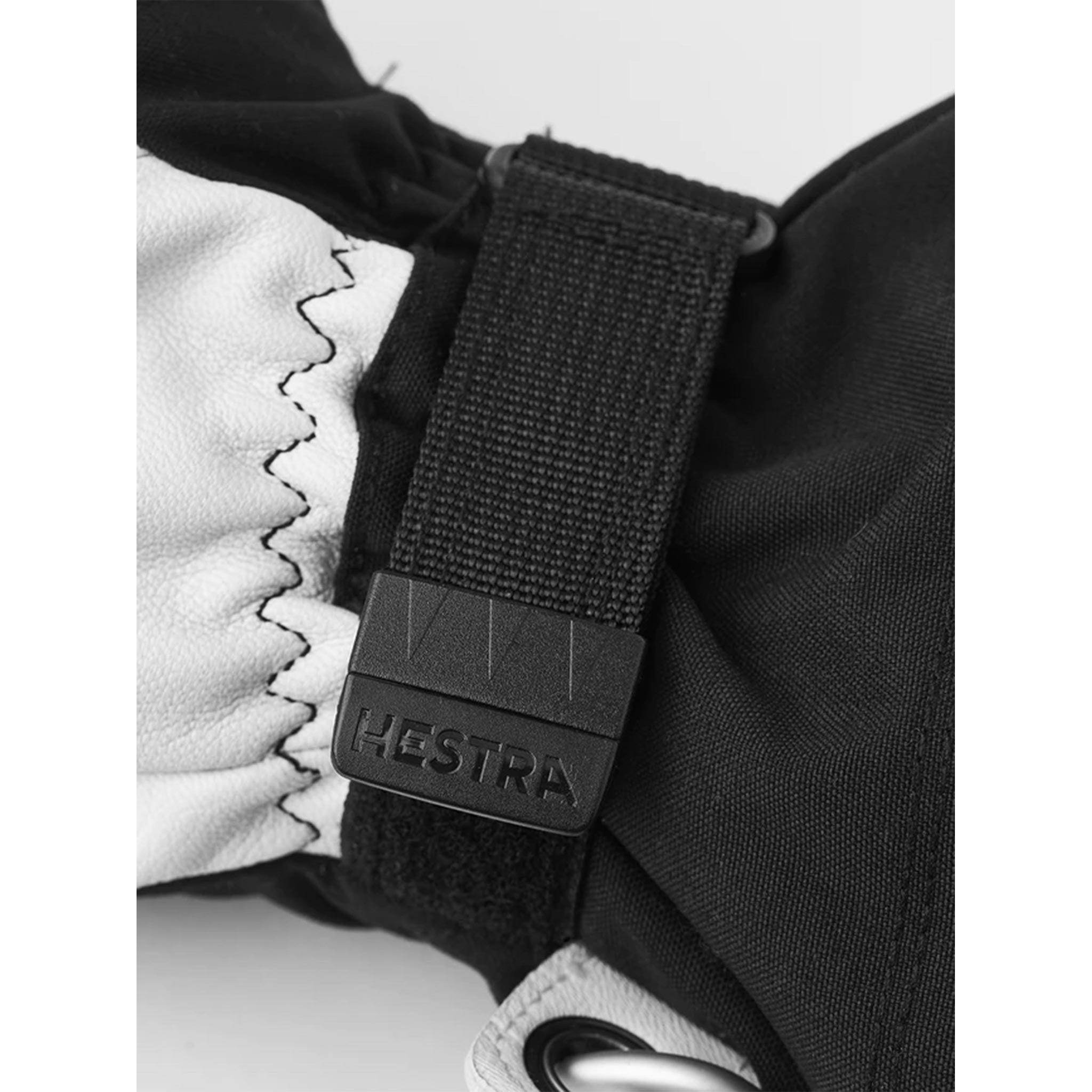 Army Leather Heli Ski Gloves in Black