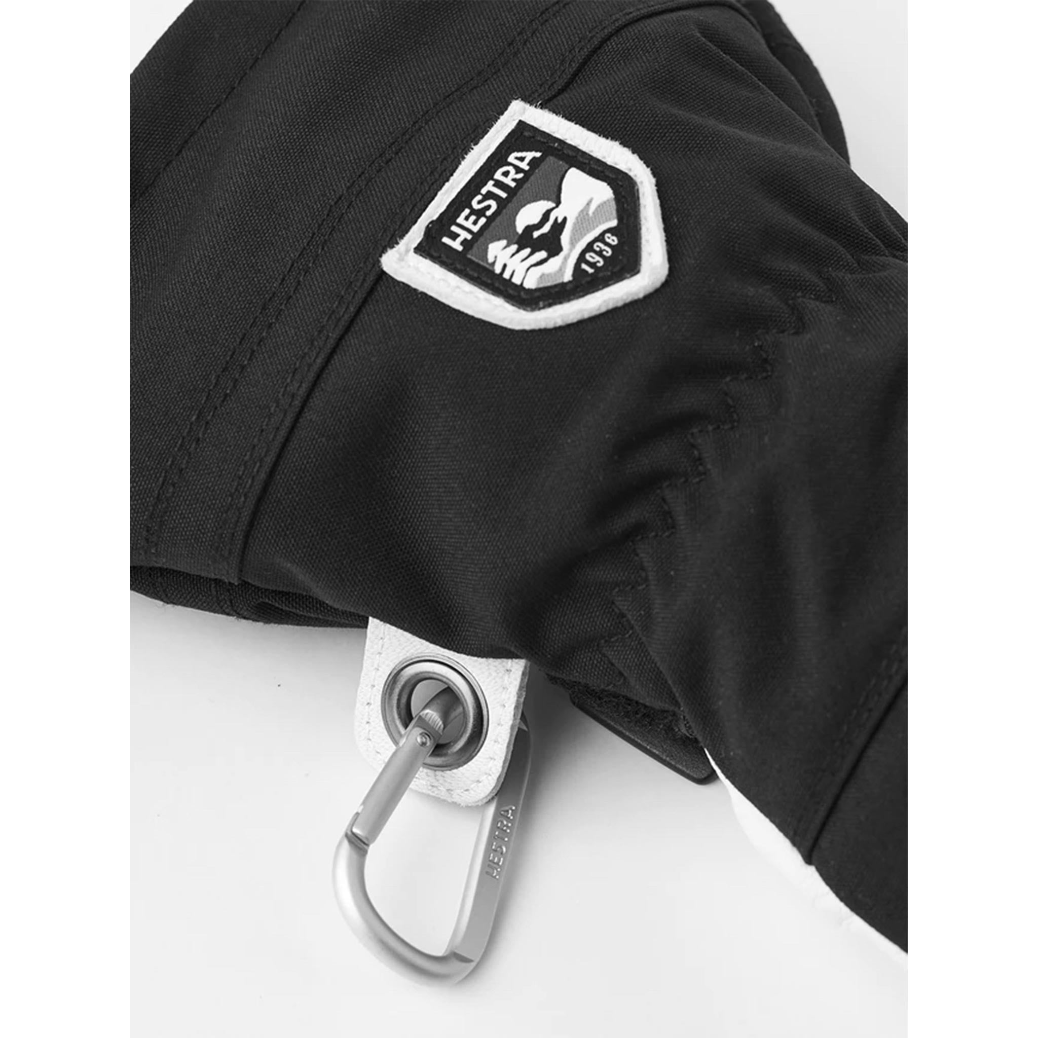 Army Leather Heli Ski Gloves in Black