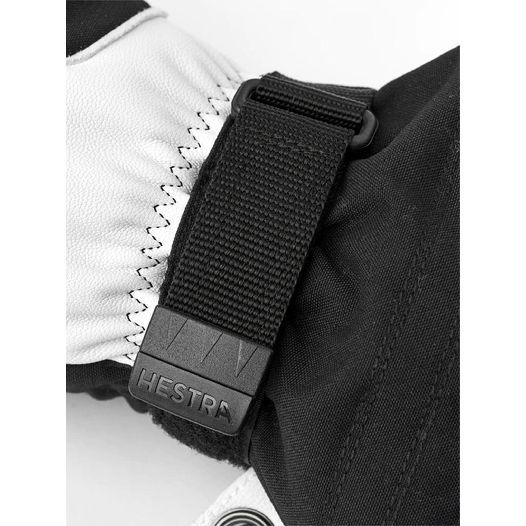 Army Leather Heli Ski Mitt in Black