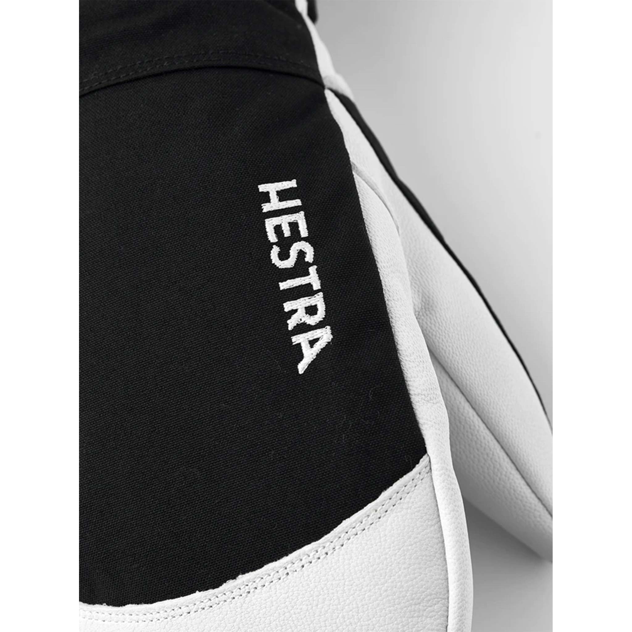 Army Leather Heli Ski Mitt in Black