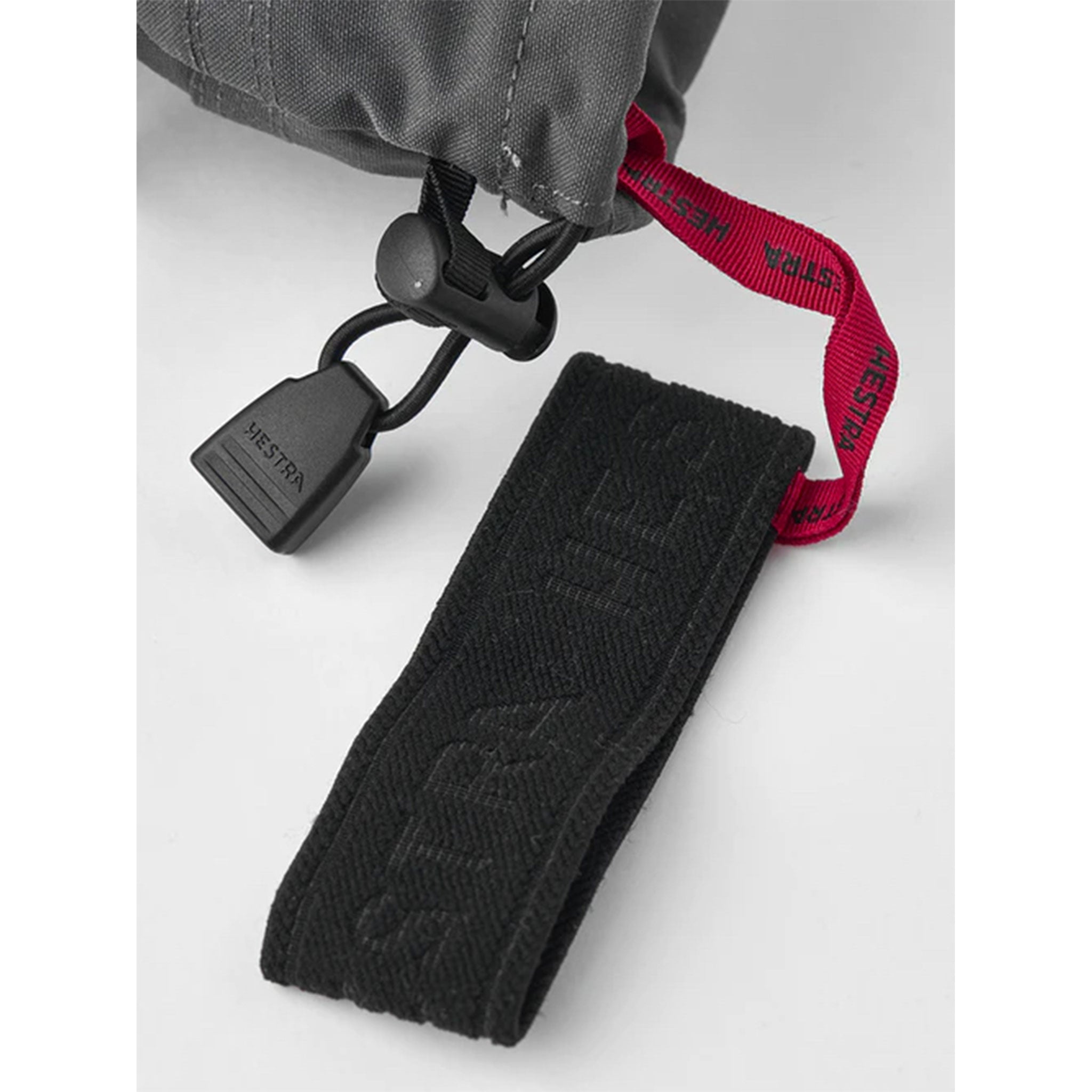 Army Leather Heli Ski Gloves in Grey