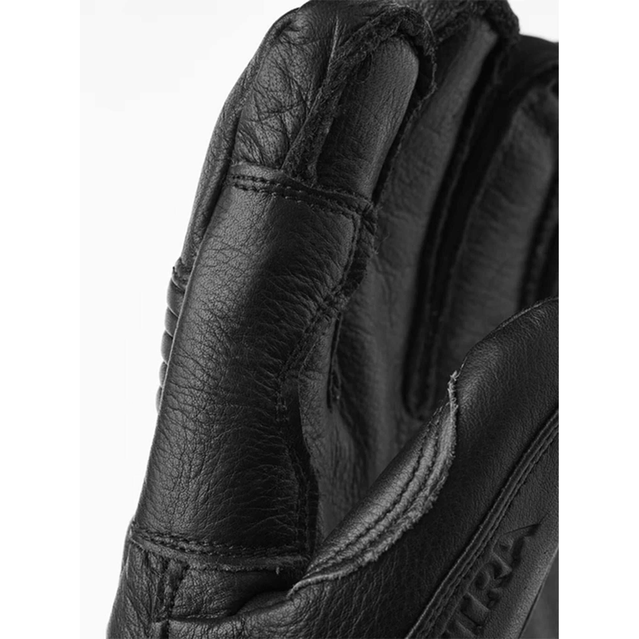 Leather Fall Line Gloves in Black