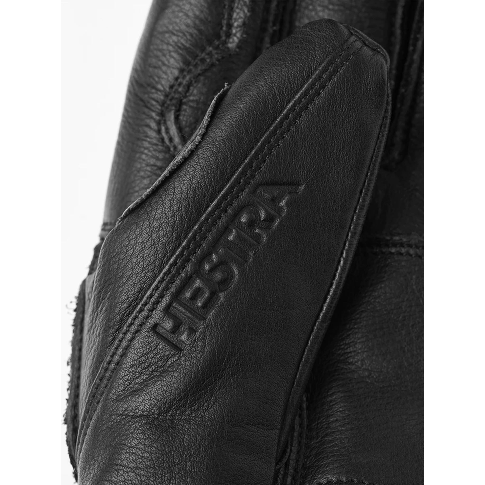 Leather Fall Line Gloves in Black